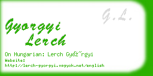 gyorgyi lerch business card